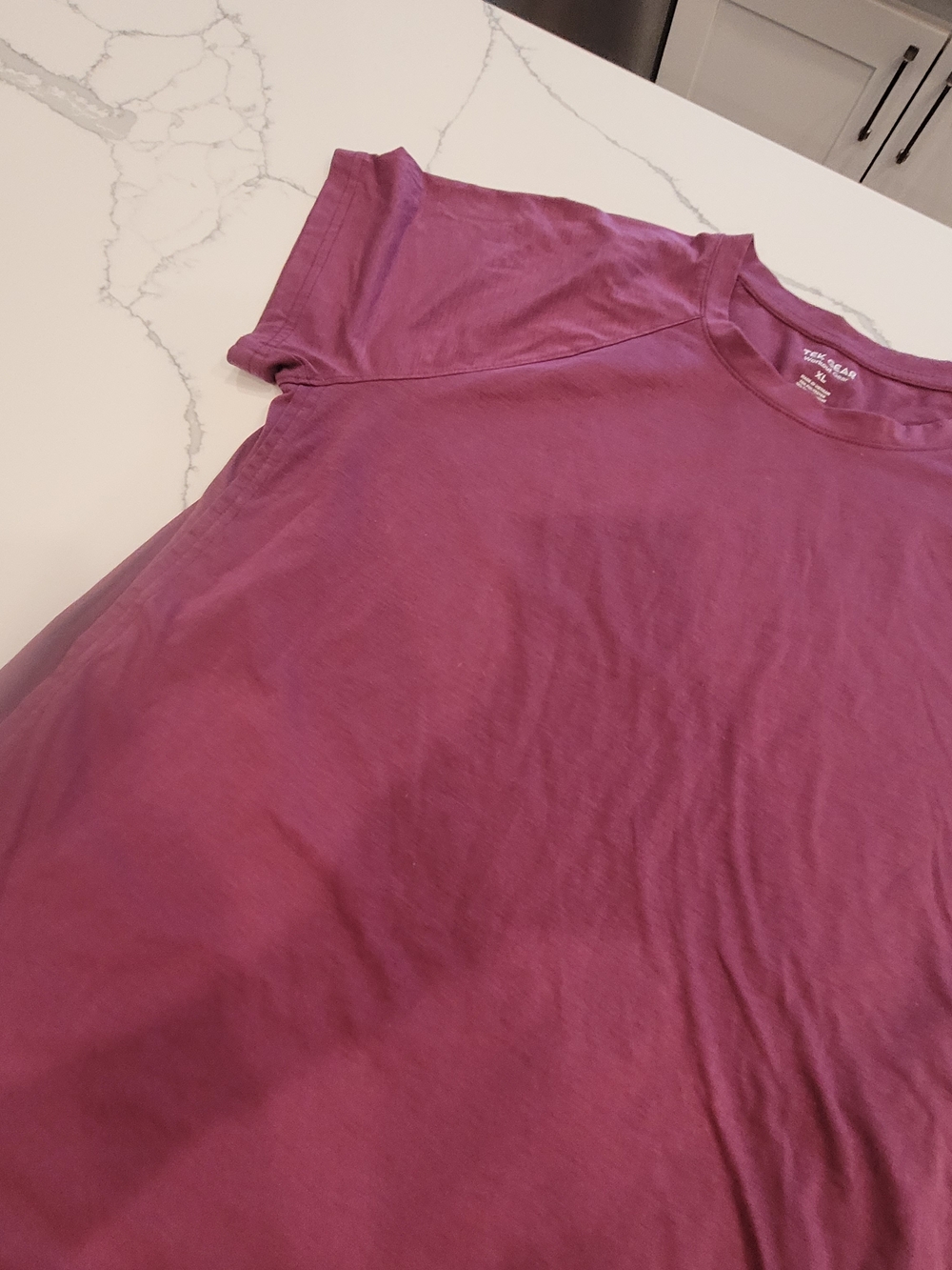 tek gear Women's Short Sleeve Crewneck Tee in Purple
